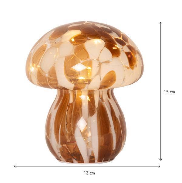 Star Trading Glasdekoration Funghi 13x15cm