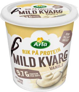 Arla® Mild Kvarg Vanilj Laktosfri Utan Tillsatt Socker 0,2%