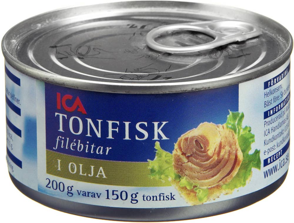 Ej sorterad Tonfisk i Olja Ica