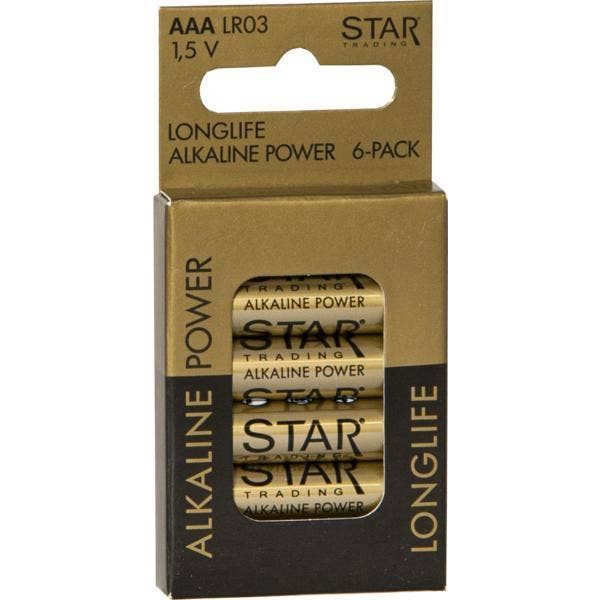 Star Trading Batteri AAA 1,5V Longlife Alkaline Power