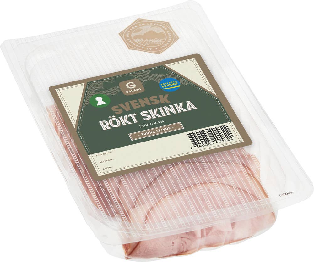Garant Rökt Skinka Tunna Skivor