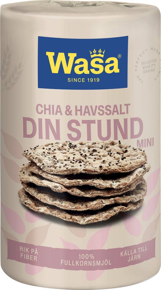 Wasa Knäckebröd Din Stund Chia & Havssalt Mini