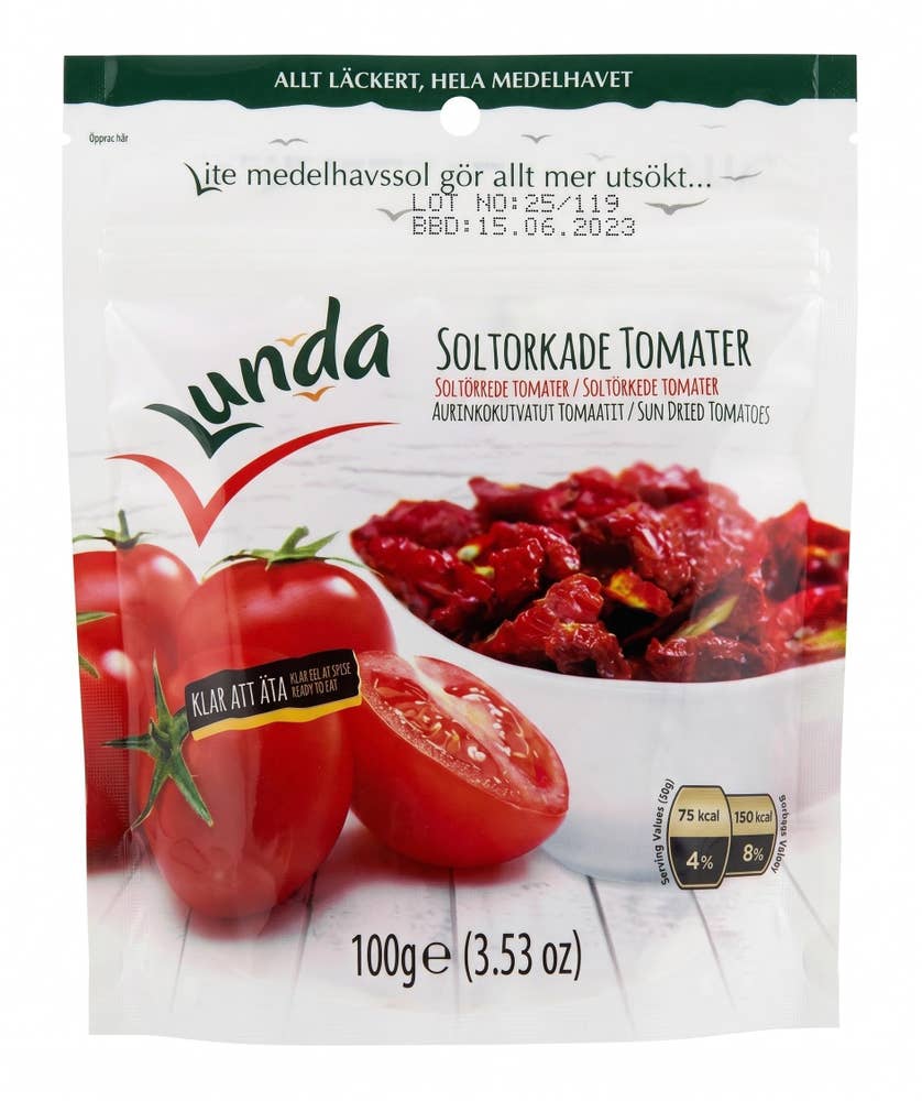 Soltorkade Tomater Klass1