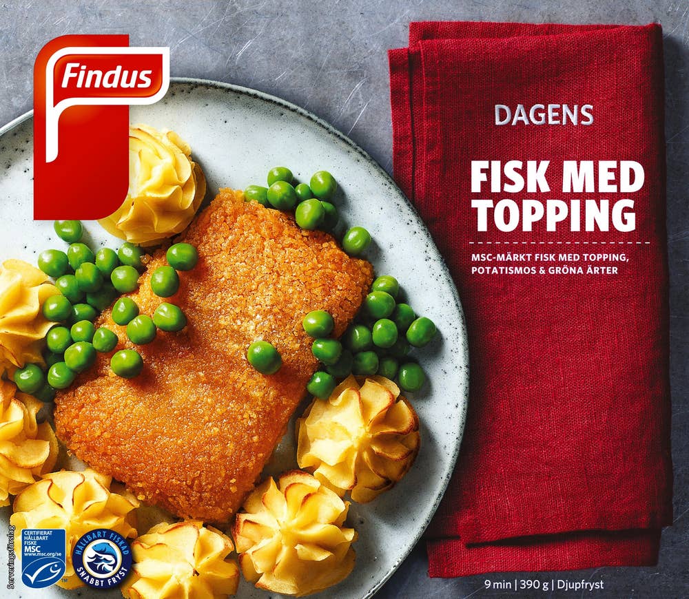 Dagens Fisk med Topping Frysta