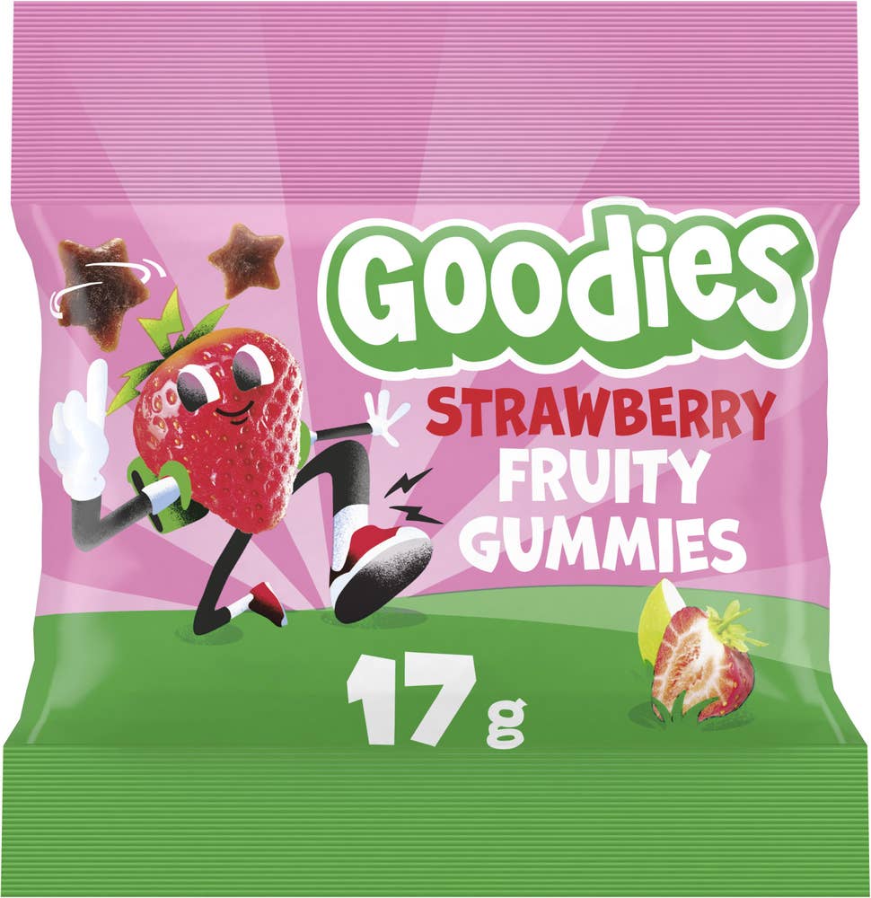GOODIES Fruktgummin Jordgubb 3År