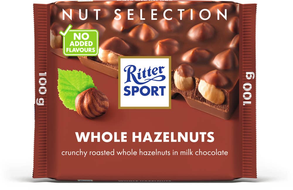 Ritter Sport Mjölkchoklad Hela Hasselnötter