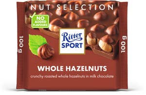 Ritter Sport Mjölkchoklad Hela Hasselnötter