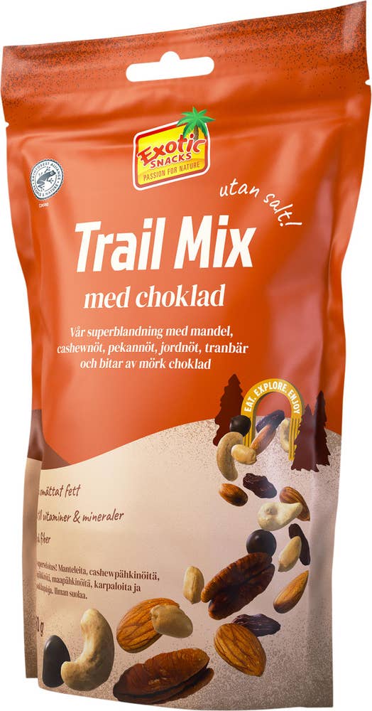 Trailmix Cashew, Pecan & Mörk Choklad
