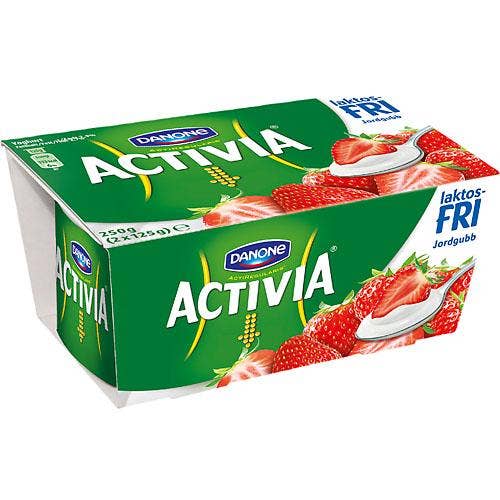 Activia Jordgubb 2x Laktosfri