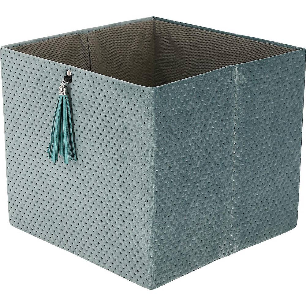 Clas Ohlson Förvaringslåda Kvadrat Turkos Clas Ohlson