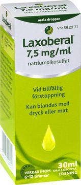 Laxoberal 7,5 mg/ml, Natriumpikosulfat, orala droppar,