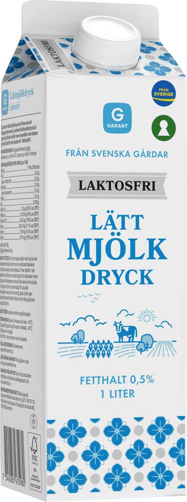 Garant Lätt Mjölkdryck Laktosfri 0,5%