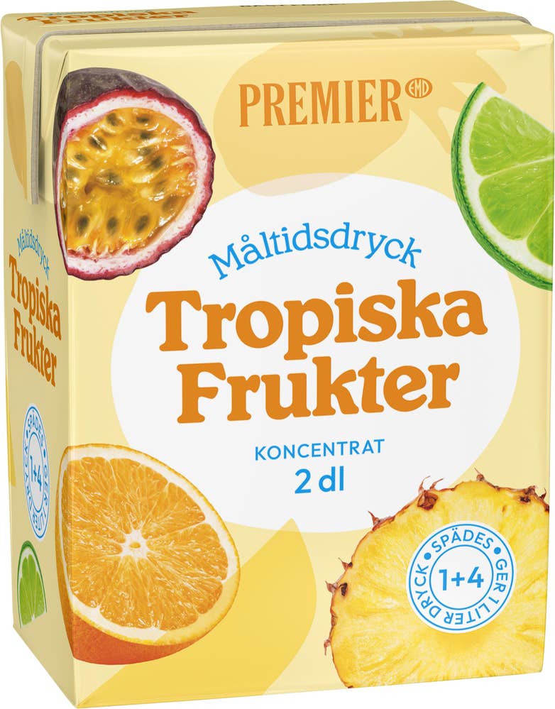 Premier Måltidsdryck Tropiska Frukter Koncentrat