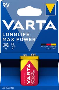 Varta Batteri Longlife Max Power 9V