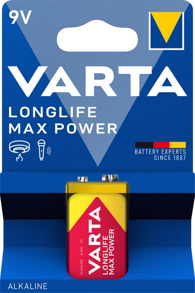 Varta Batteri Longlife Max Power 9V