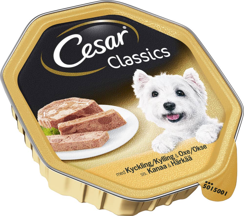 Cesar Hundmat Kyckling/Oxkött Cesar