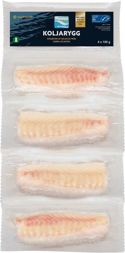 Feldts Ryggfilé av Kolja MSC Fryst 4-p
