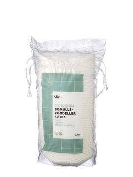 Kronans Apotek Ekologiska Bomullsrondeller Stora, Bomullsrondeller, 50 st