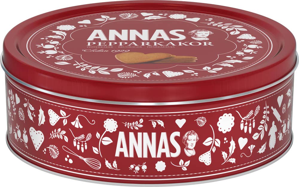 Annas Pepparkakor Små Hjärtan Plåtburk
