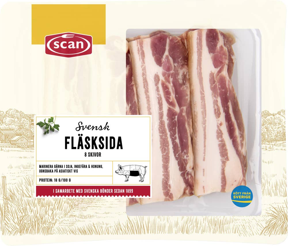 Scan Fläsksida Skivad