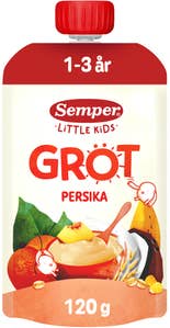 Semper Grötklämmis Persika, Banan & Havre 1-3 år