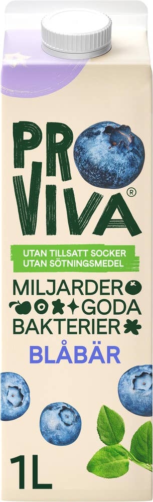 ProViva Fruktdryck Blåbär Utan Tillsatt Socker & Sötningsmedel