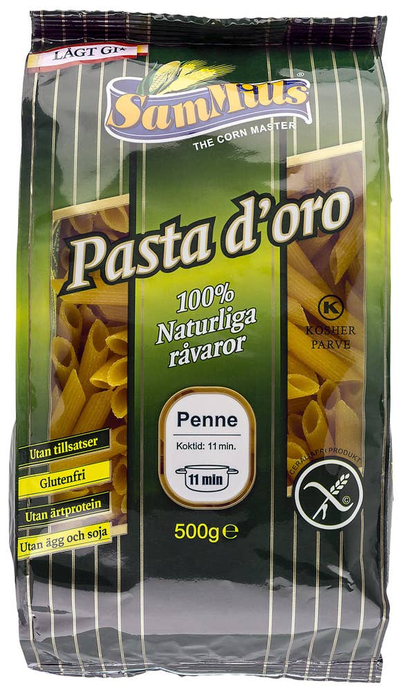 Pasta D'oro Pasta Penne Glutenfri Pasta D´Oro