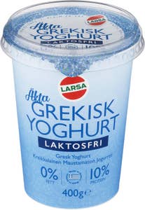 Larsa Foods Grekisk Yoghurt Laktosfri 0%