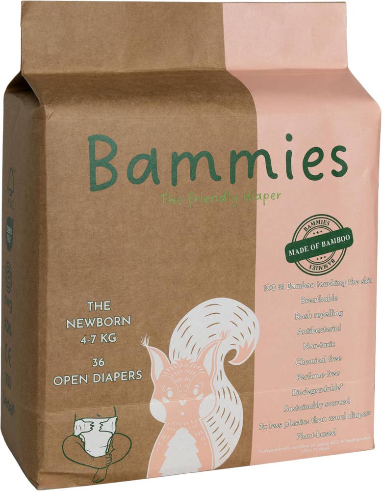 Bammies Tejpblöja The Newborn 4-7kg