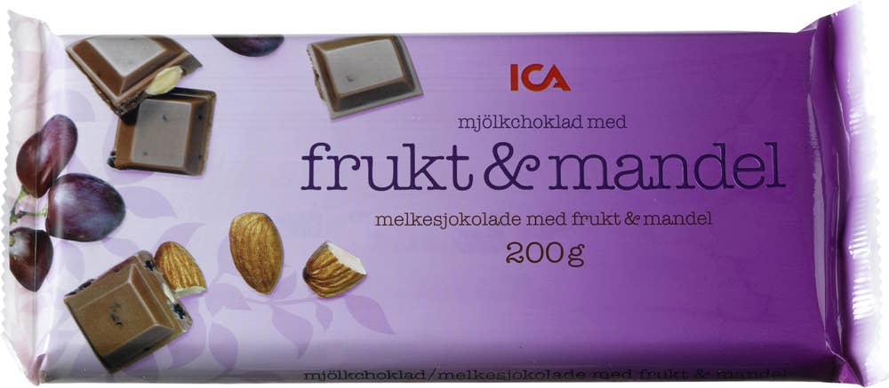 Ej sorterad Choklad med Frukt & Mandel Ica