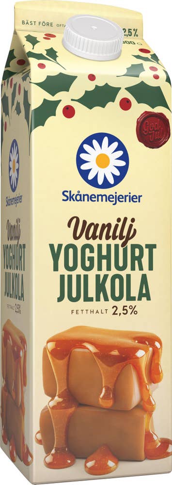Skånemejerier Vaniljyoghurt Julkola 2,5%
