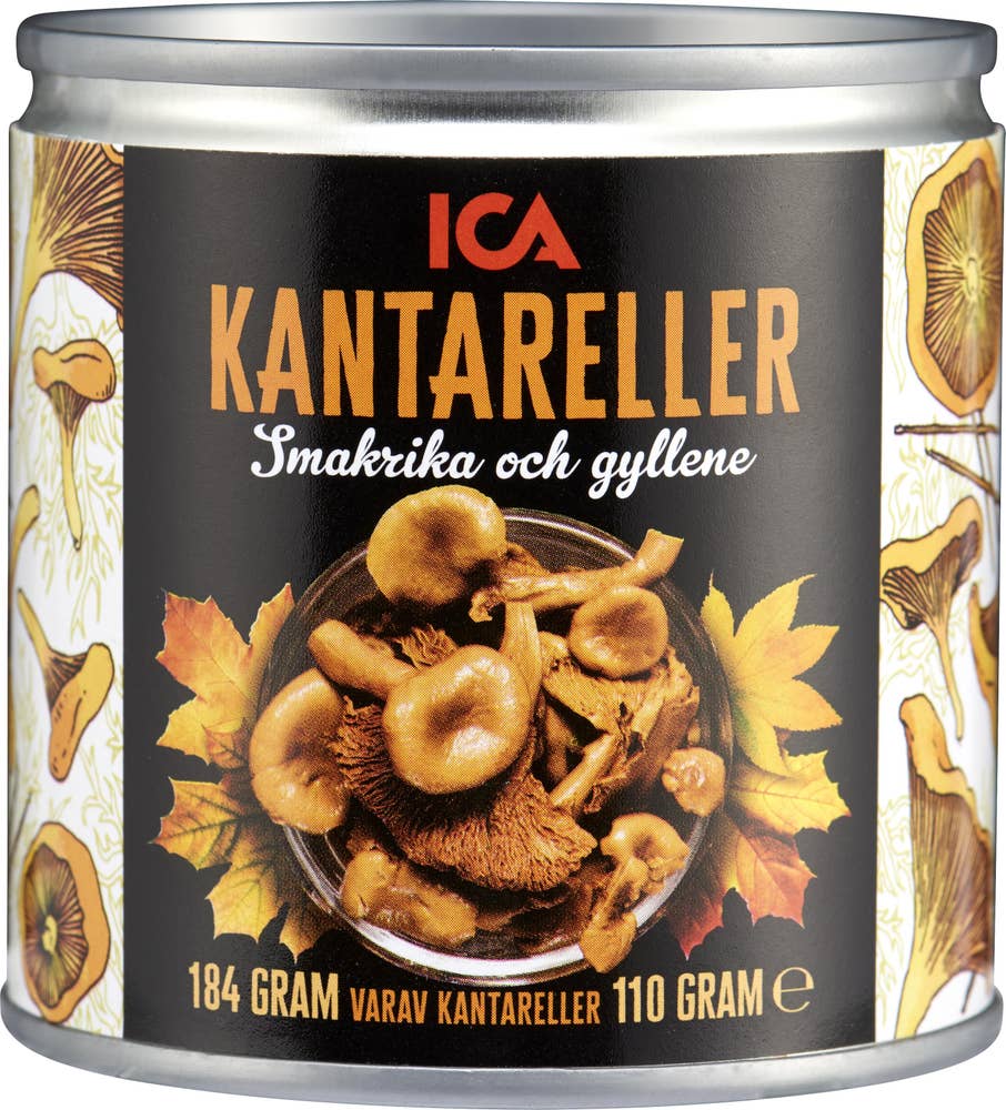 Ej sorterad Kantareller vatten Ica