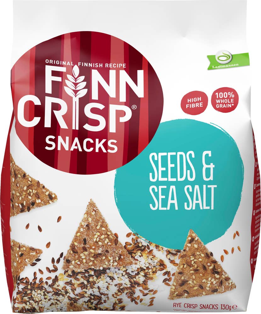 Finn Crisp Rye Snacks Fröer/Havssalt Finn Crisp