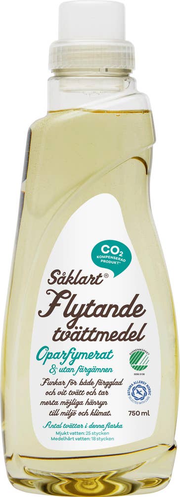 Såklart Flytande Tvättmedel Oparfymerad