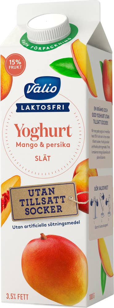 Valio Yoghurt Mango & Persika Laktosfri 3,5%