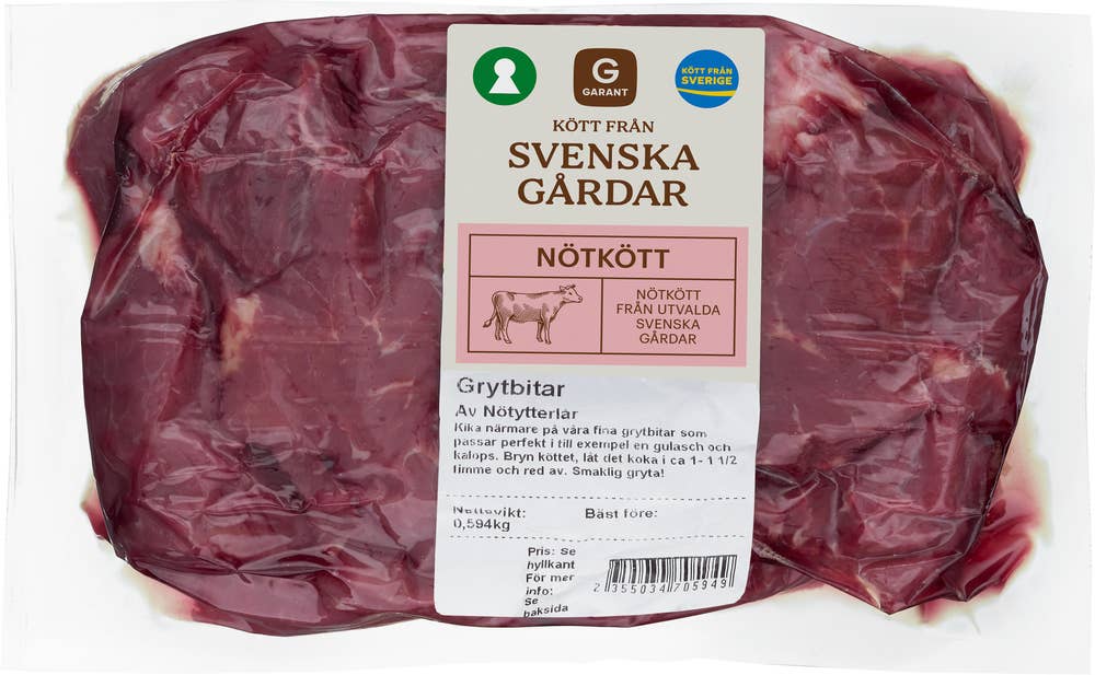 Garant Grytbitar av Nötytterlår