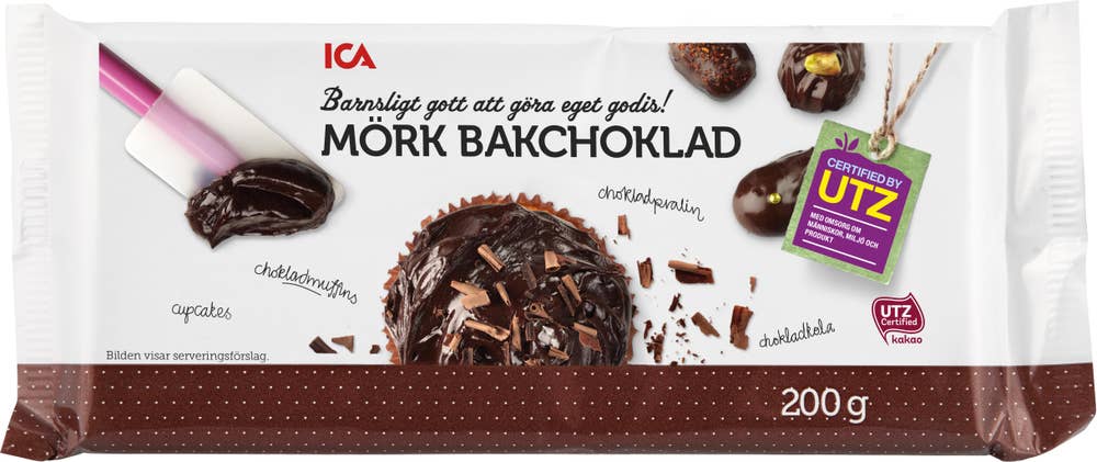 Ej sorterad Bakchoklad Mörk Ica