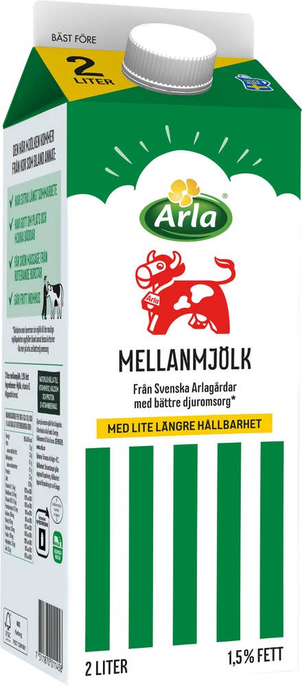 Arla Ko® Mellanmjölk Lång Hållbarhet 1,5%