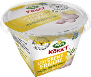 Arla Köket® Crème Fraiche Dragon, Citron & Vitlök 11%