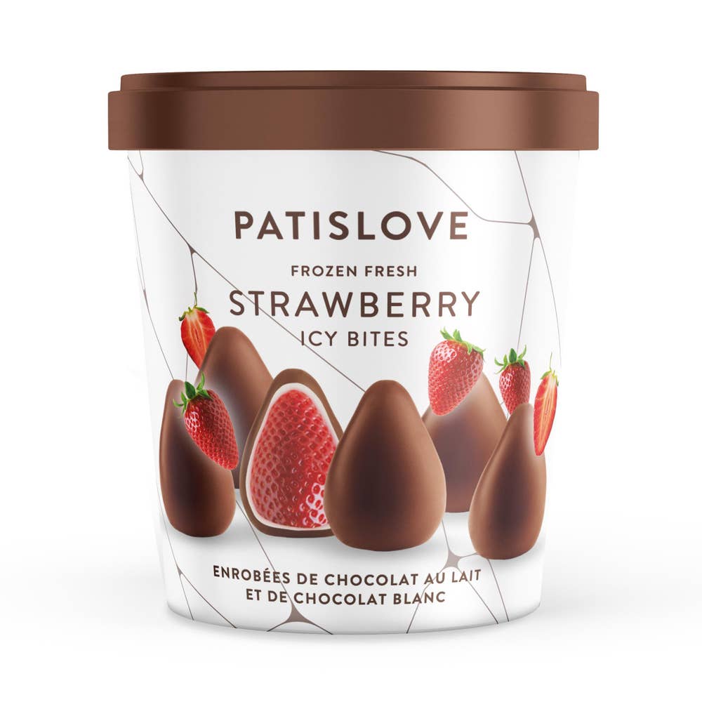 Patislove Frysta Jordgubbar Vit & Mjölkchoklad