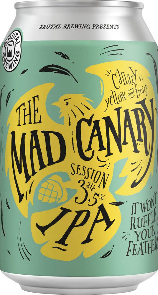 Brutal Brewing Öl Mad Canary Session IPA 3,5%