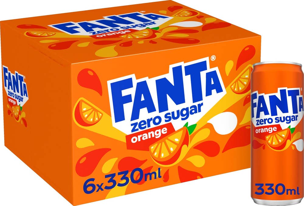 Fanta Zero Sugar Orange 6x33cl