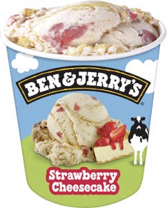 Ben & Jerry's Glass Strawberry Cheesecake Fairtrade