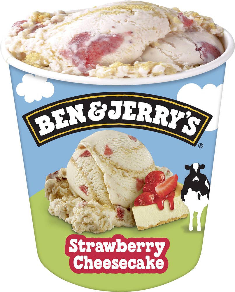 Ben & Jerry's Glass Strawberry Cheesecake Fairtrade