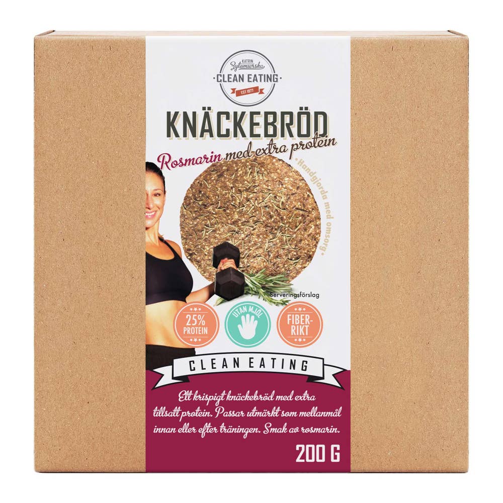 Clean Eating Knäckebröd Extra Protein Rosmarin Clean Eating
