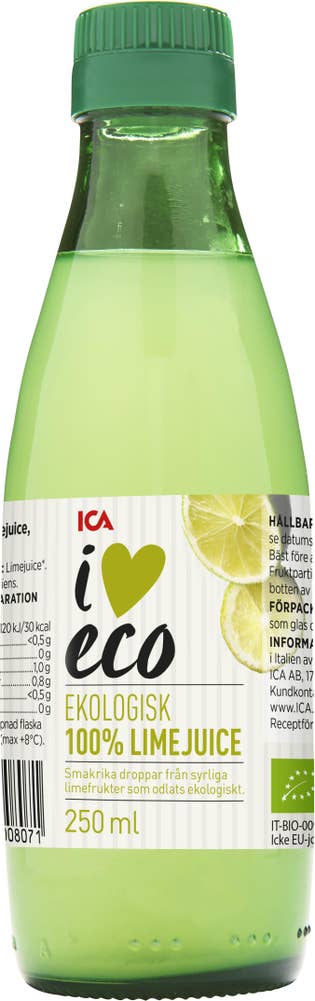 Ej sorterad Pressad Limejuice Ica Eco