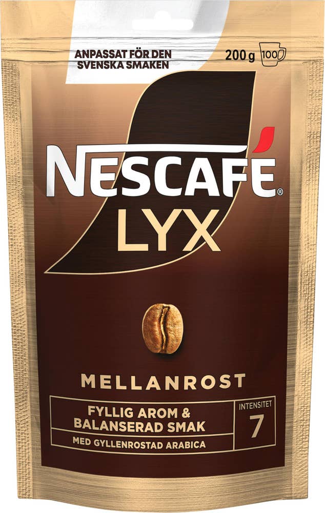 Nescafé Snabbkaffe Lyx Mellanrost