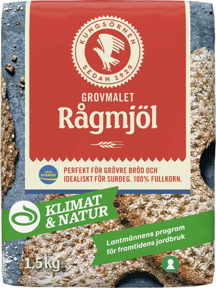 KUNGSÖRNEN Rågmjöl Grovtmalt