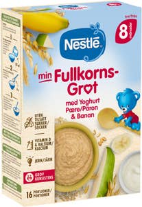 Nestlé Fullkornsgröt med Yoghurt, Päron & Banan 8M
