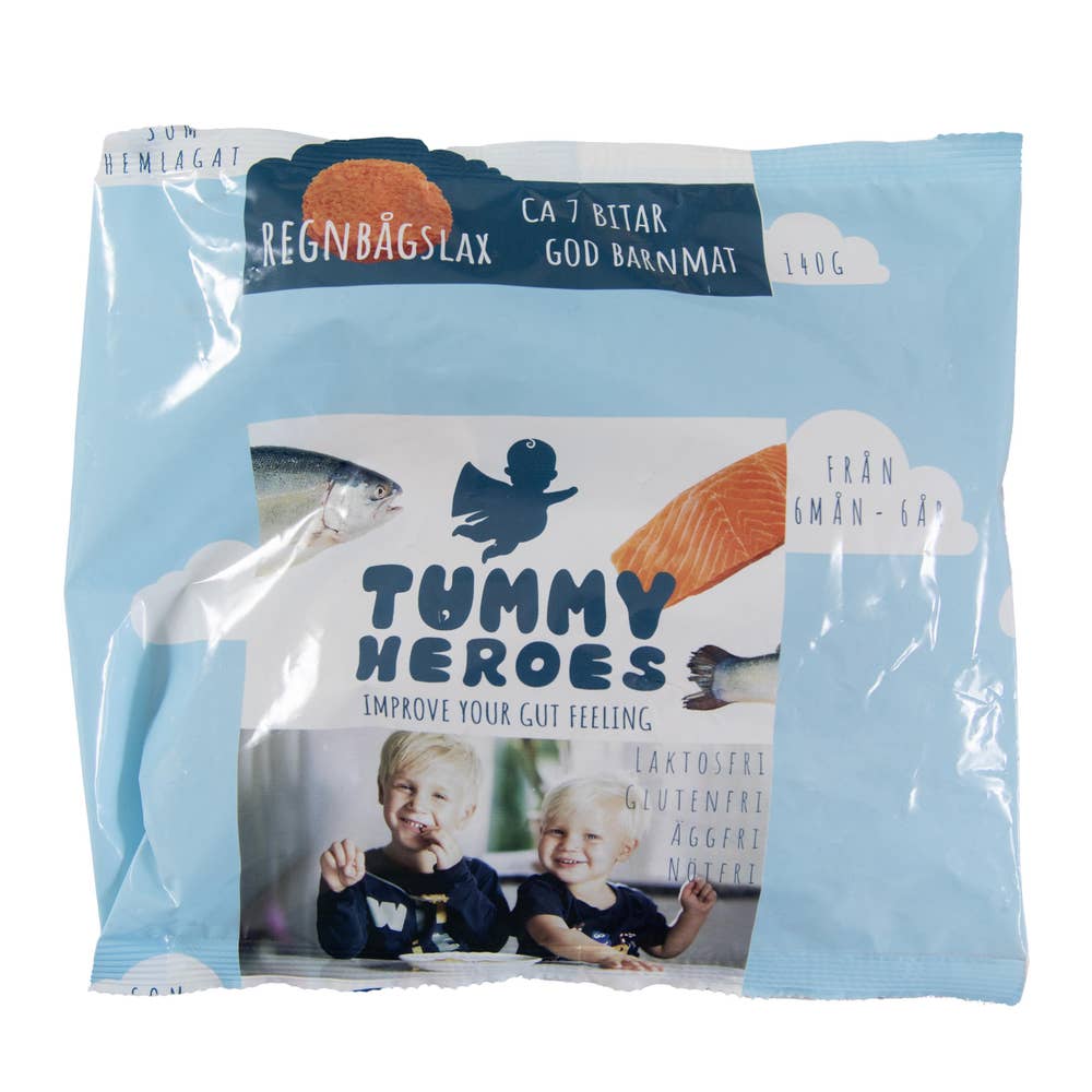 Tummy Heroes Timbaler Regnbågslax 6M+ Fryst